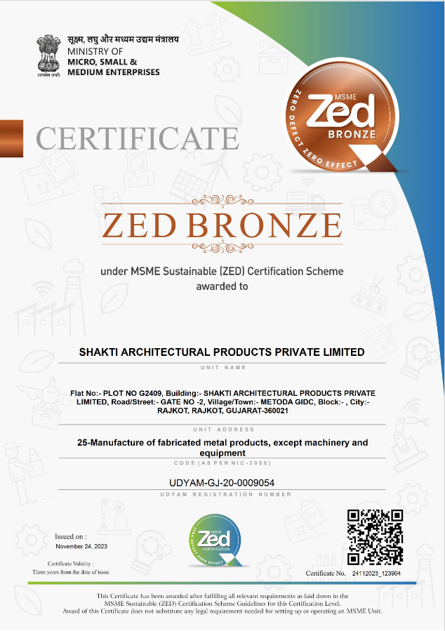 ZED Certificate Bronze